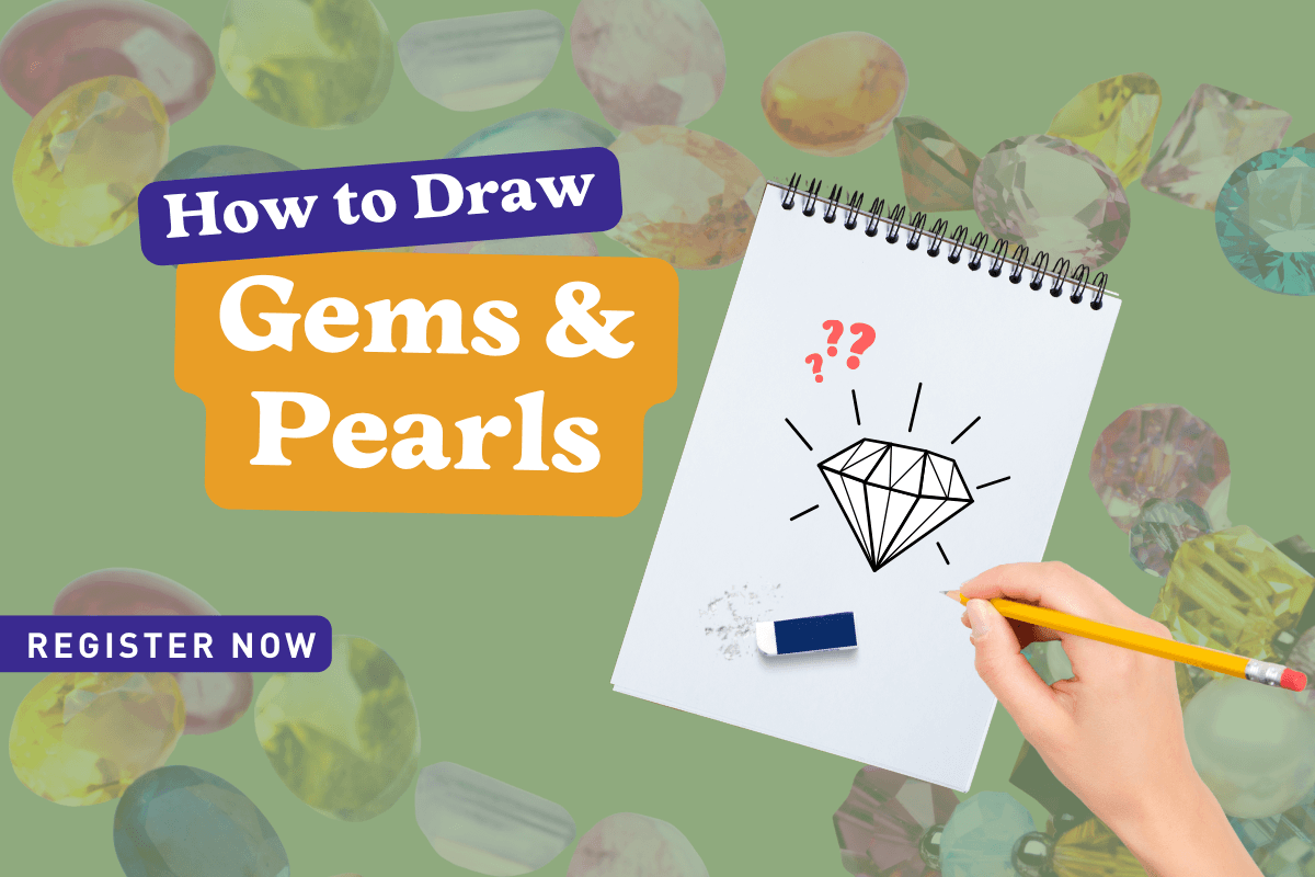 How to Draw Pearls and Gems